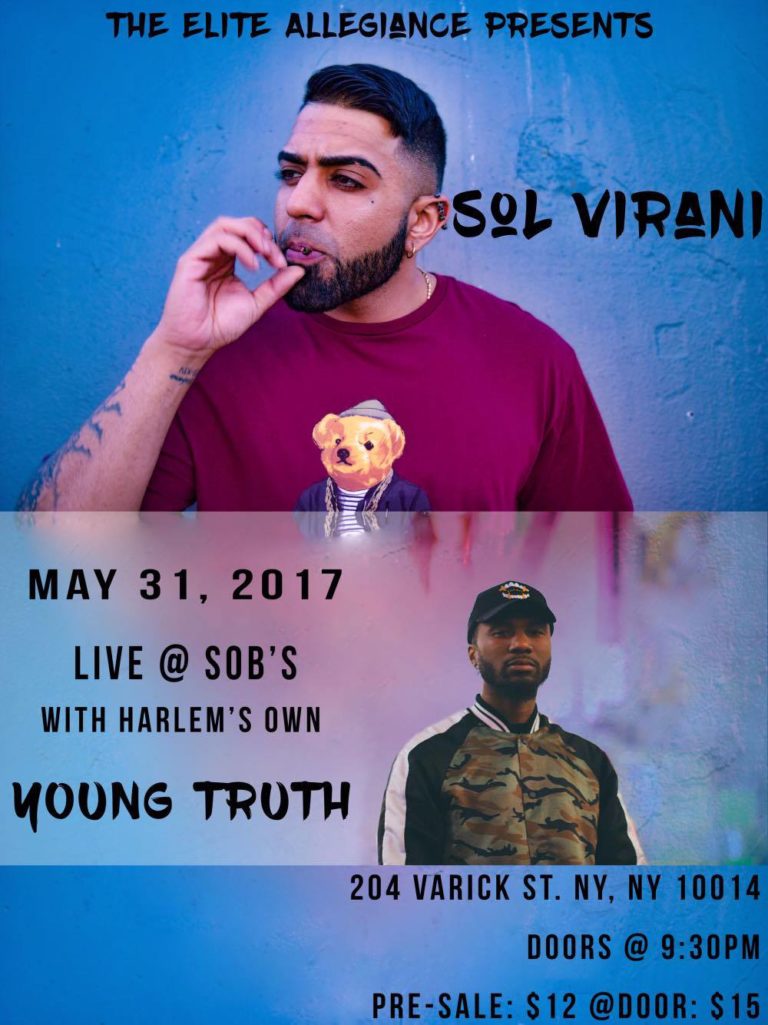 Sol Virani will perform at SOB’s on 5/31