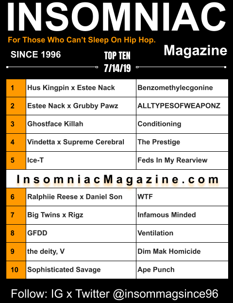 Insomniac Magazine’s Weekly Hip Hop Top Ten 7/14/19