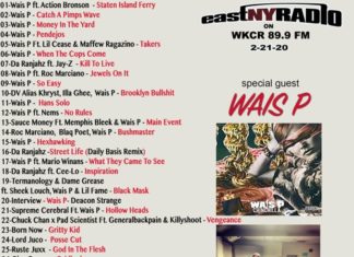 PF Cuttin Drops His Latest Mix Masterwork On EastNYRadio (2-21-20) w/ Wais P