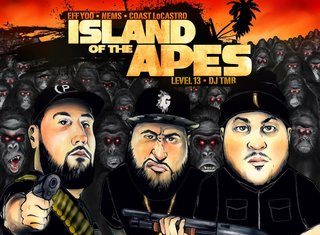 Level 13 x DJ TMB f/ Coast LoCastro, Eff Yoo & NEM release “Island Of The Apes”video