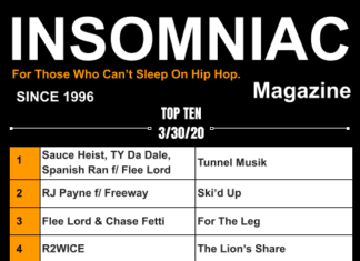Insomniac Magazine’s Weekly Hip Hop Top Ten 3/30/20