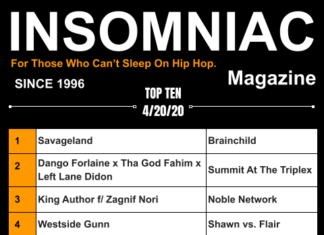 Insomniac Magazine’s Weekly Hip Hop Top Ten 4/20/20