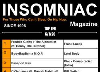 Insomniac Magazine’s Weekly Hip Hop Top Ten 6/1/20