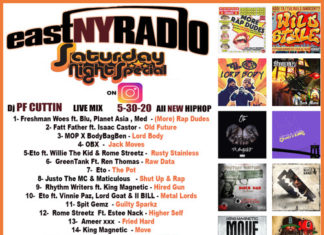 PF Cuttin Releases EastNYRadio Sat. Night Special(5-30-20)