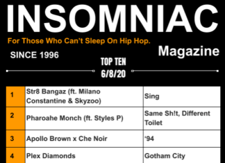 Insomniac Magazine’s Weekly Hip Hop Top Ten 6/8/20