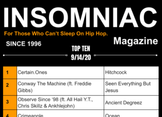 Insomniac Magazine’s Weekly Hip Hop Top Ten 9/14/20