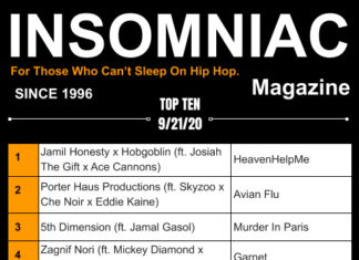 Insomniac Magazine’s Weekly Hip Hop Top Ten 9/21/20