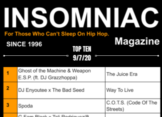Insomniac Magazine’s Weekly Hip Hop Top Ten 9/7/20 Insomniac Magazine Hip Hop Top Ten September 7, 2020
