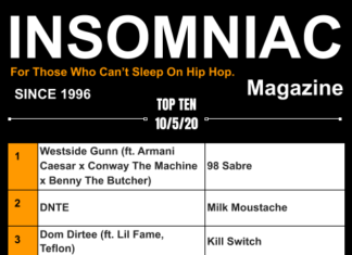 Insomniac Magazine’s Weekly Hip Hop Top Ten 10/05/20