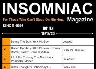Insomniac Magazine’s Weekly Hip Hop Top Ten 10/19/20