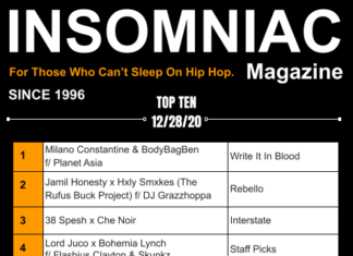 Insomniac Magazine’s Weekly Hip Hop Top Ten 12/28/20
