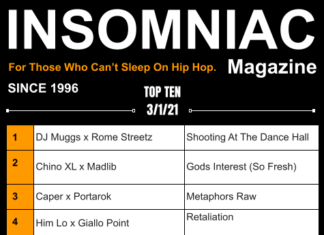 Insomniac Magazine’s Weekly Hip Hop Top Ten 3/1/21 Insomniac Magazine Top Ten 3/1/21