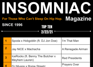 Insomniac Magazine’s Weekly Hip Hop Top Ten 2/22/21
