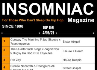Insomniac Magazine’s Weekly Hip Hop Top Ten 4/19/21