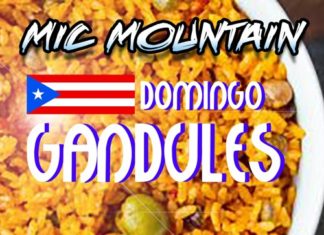 Mic Mountain Drops Domingo Laced “Gandules”