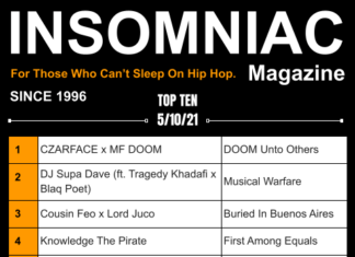 Insomniac Magazine’s Weekly Hip Hop Top Ten
