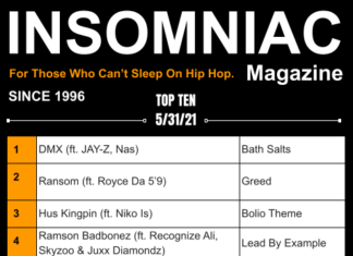 Insomniac Magazine’s Weekly Hip Hop Top Ten 5/31/21