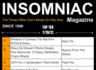 Insomniac Magazine’s Weekly Hip Hop Top Ten 7/19/21 Hip Hop Top Ten