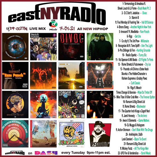 PF Cuttin Delivers Impactful Underground Action On 7-31-21 Edition Of EastNYRadio