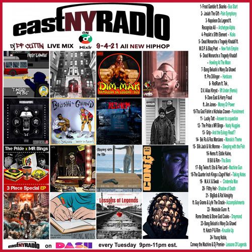 PF Cuttin Propels Hip Hop To New Heights On 9-4-21 Edition Of EastNYRadio
