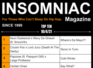 Insomniac Magazine’s Weekly Hip Hop Top Ten 10/4/21