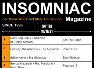Insomniac Magazine’s Weekly Hip Hop Top Ten 10/11/21