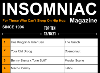 Insomniac Magazine’s Weekly Hip Hop Top Ten 12/6/21