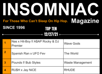 Insomniac Magazine’s Weekly Hip Hop Top Ten 12/26/21