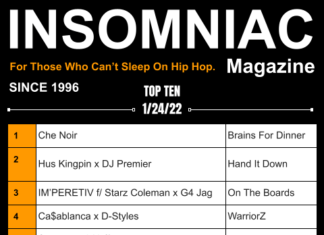 Insomniac Magazine’s Weekly Hip Hop Top Ten 1/24/22