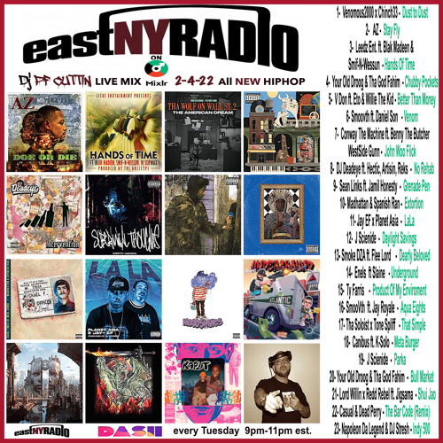 PF Cuttin Pushes The Audio Heat To The Extreme On 2-4-22 Mix Of EastNYRadio