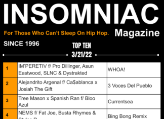 Insomniac Magazine’s Weekly Hip Hop Top Ten 3/21/22