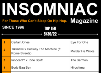 Insomniac Magazine’s Weekly Hip Hop Top Ten 5/30/22