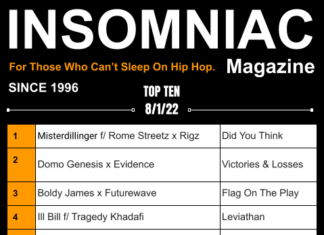 Insomniac Magazine’s Weekly Hip Hop Top 10 (8/1/22)