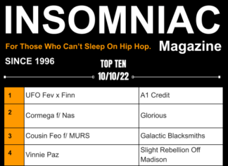Insomniac Magazine’s Weekly Hip Hop Top Ten 10/10/22