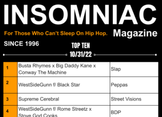 Insomniac Magazine’s Weekly Hip Hop Top Ten 10/31/22