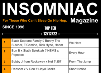 Insomniac Magazine’s Weekly Hip Hop Top Ten 12/12/22