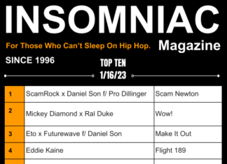 Insomniac Magazine’s Weekly Hip Hop Top Ten 1/16/23
