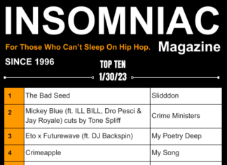 Insomniac Magazine’s Weekly Hip Hop Top Ten Ten for 1/30/23