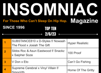 Insomniac Magazine’s Weekly Hip Hop Top Ten 2/6/23