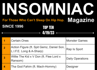 Insomniac Magazine’s Weekly Hip Hop Top Ten 4/17/23