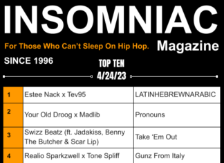 Insomniac Magazine’s Weekly Hip Hop Top Ten 4/24
