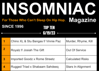 Insomniac Magazine’s Weekly Hip Hop Top Ten 6/19/23