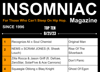 Insomniac Magazine’s Weekly Hip Hop Top Ten 8/21/23