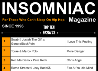 Insomniac Magazine’s Weekly Hip Hop Top Ten 9/25/23