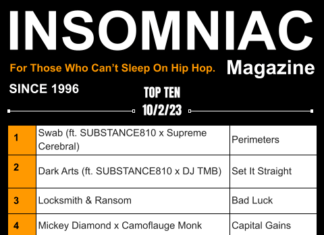 Insomniac Magazine’s Weekly Hip Hop Top Ten 10/3/23