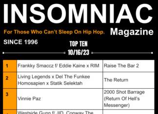 Insomniac Magazine’s Weekly Hip Hop Top Ten 10/16/23
