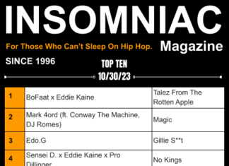 Insomniac Magazine’s Weekly Hip Hop Top Ten