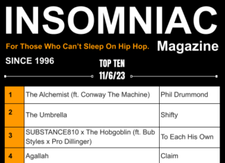 Insomniac Magazine’s Weekly Hip Hop Top Ten 11/6/23