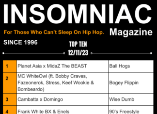 Insomniac Magazine’s Weekly Hip Hop Top Ten