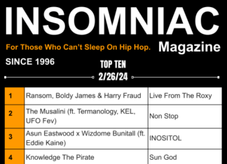 Insomniac Magazine’s Weekly Hip Hop Top Ten (2/26/24)